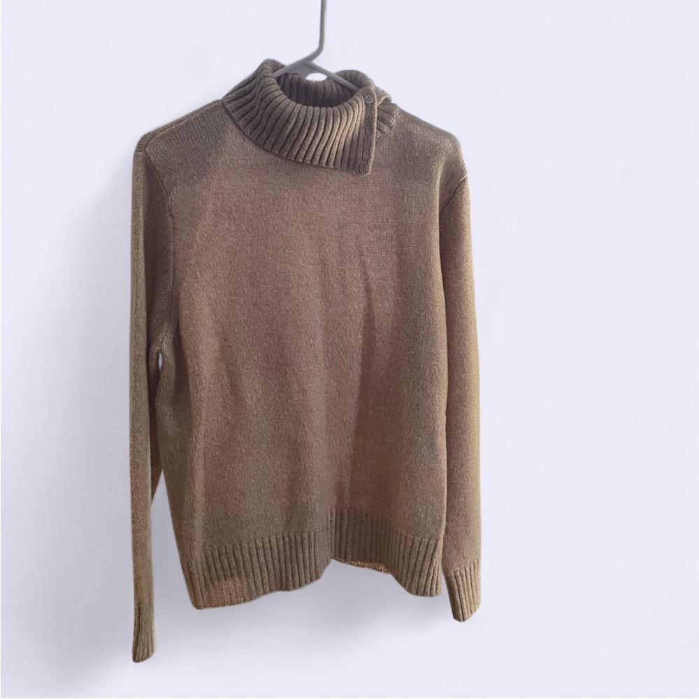 Karen Scott Tan Turtleneck Sweater